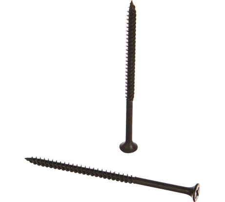 Саморез Качественный КРЕПЕЖ 4.2x76 мм, потай, частая резьба, оксид, 240 шт 0500409 КЧ