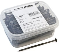 Саморез Качественный КРЕПЕЖ 4.8x89 мм, потай, частая резьба, оксид, 110 шт 0300411 КЧ