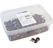 Кровельный саморез Качественный КРЕПЕЖ красная окись RAL 3009, 5.5х19 мм, 200 шт 1000265 КЧ