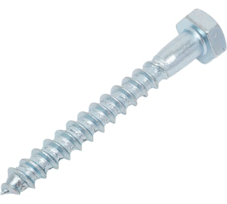 Шуруп с шестигранной головкой Качественный КРЕПЕЖ 10х80, 30 шт. 0500575 КЧ