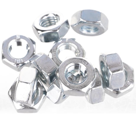 Шестигранная гайка крепежная техника DIN 934, М10, 200 шт. 493208 БК