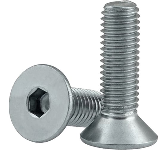 Винт Мир крепежа DIN 7991, М4x14, 8.8, цинк, 500 шт. УТ000007541 1