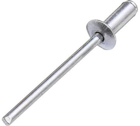 Вытяжная заклепка Мир крепежа DIN 7337, стандартный борт, 4x20(21), ал/ст, 500 шт. Т0000007521