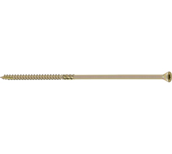 Конструкционный саморез ГОСКРЕП 6,0 x 70 желт., потай TX30 10 шт 14-0016520 1