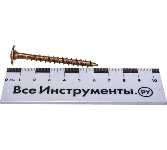 Конструкционный саморез ГОСКРЕП 6,0 x 60 желт., пресс, шайба TX30 12 шт. 14-0016760