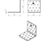 Крепежный уголок ТУНДРА 80x80x80x2 мм, цинк, в упаковке 1 шт. 5294423 2
