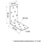 Крепежный равносторонний уголок ТУНДРА 80x80x40x2 мм, 10 шт. 9634645 2