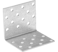 Крепежный равносторонний уголок ТУНДРА 50x50x60x2 мм, 10 шт. 9634649