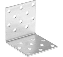Крепежный равносторонний уголок ТУНДРА 50x50x50x2 мм, 10 шт. 9634629