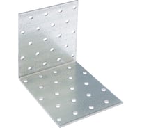 Крепежный равносторонний уголок ТУНДРА 100x100x80x2 мм, 4 шт. 9634637