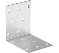 Крепежный равносторонний уголок ТУНДРА 60x60x50x2 мм, в упаковке 10 шт. 9634653