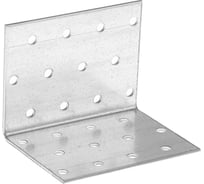 Крепежный равносторонний уголок ТУНДРА 60x60x80x2 мм, в упаковке 10 шт. 9634655