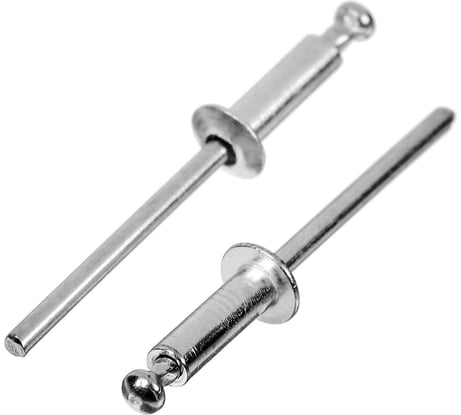 Вытяжные заклепки ТУНДРА krep алюминий-сталь, 3.2x8 мм, 1000 шт. 2502516