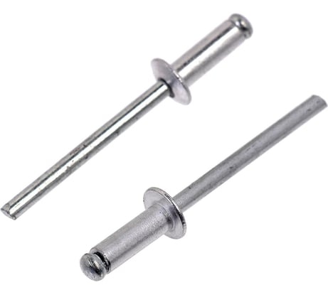 Вытяжные заклепки ТУНДРА krep алюминий-сталь, 3.2x10 мм, в пакете 1000 шт. 2502517