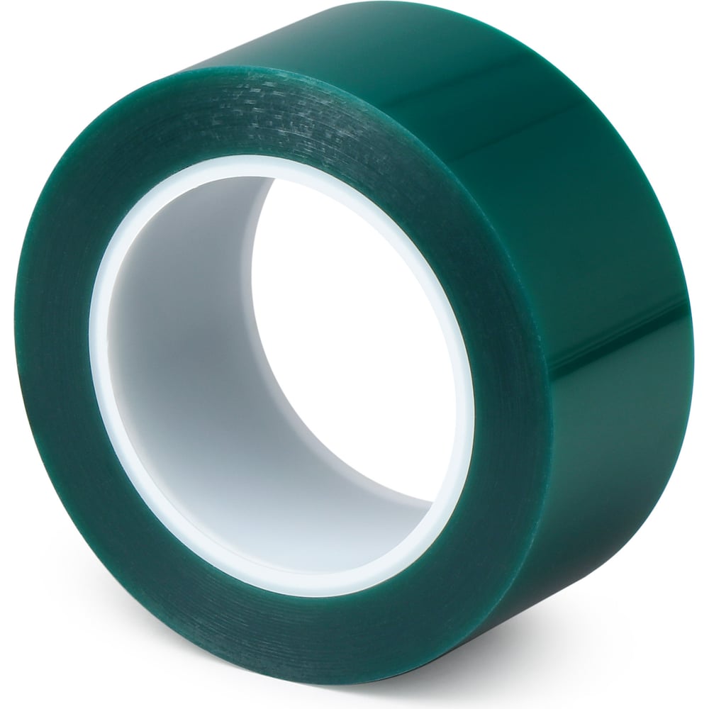 Малярная лента для порошковой покраски Пэт FOLSEN 19мм х 66м зеленая ...