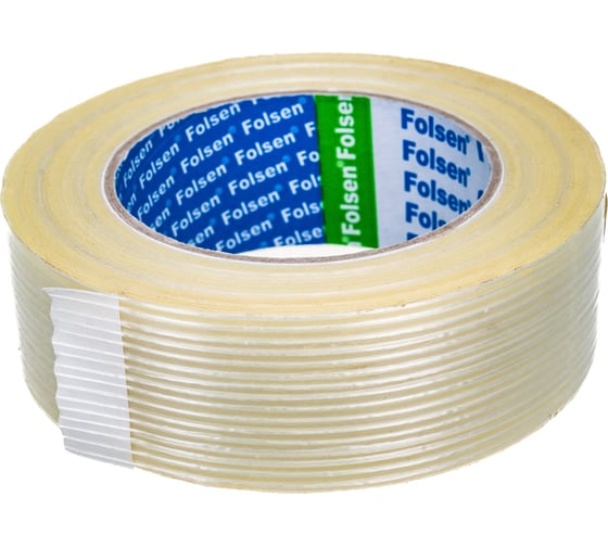 Филамент лента  FOLSEN 38мм х 50м, 120мкм, продольное армир-е 0475038