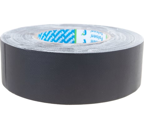Влагоустойчивая тканевая лента FOLSEN 48мм х50м, черная, Premium 053044850