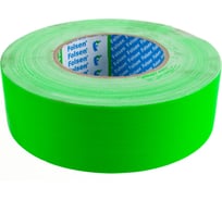 Тканевая влагостойкая лента FOLSEN флюоресцентная, 48мм х 50м, зеленая 054034850