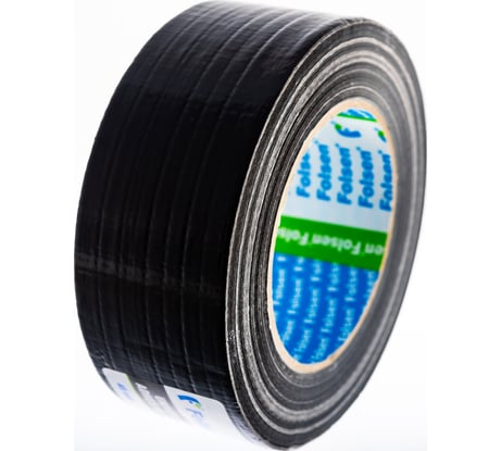 Тканевая влагоустойчивая лента FOLSEN 48мм x 50м, черная 051044850
