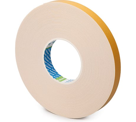 Двусторонняя лента FOLSEN 6мм х 25м x1мм, вспененный РЕ 030102506