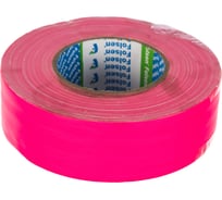Влагостойкая тканевая лента FOLSEN флюоресцентная, 48мм х 50м, розовая 054094850
