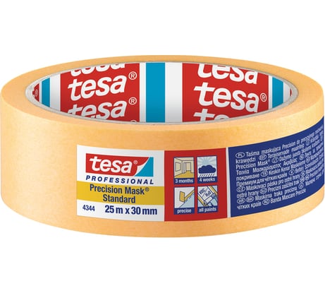 Малярная лента TESA четкий край, оранжевый 2нед 25:30 04344-00005-00