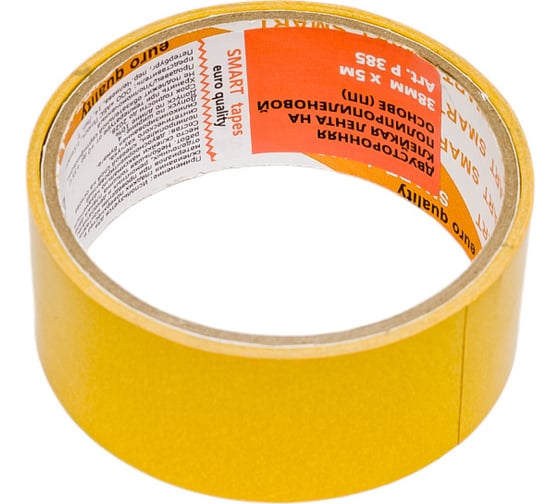 Двусторонняя лента SMARTTAPES 38 мм, 5 м, на полипропиленовой основе P385 1