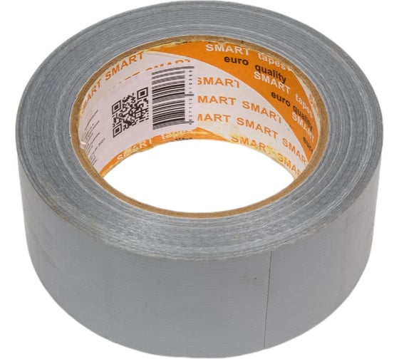 Хозяйственная армированная лента для труб SMARTTAPES ТПЛ 50 мм, 40 м, серая TP504