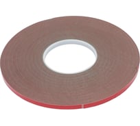 Акриловая двухсторонняя лента Акрилком М103 серая, 0.8 мм, 8 мм, 33 метра М103 8мм 33м