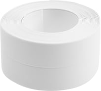 Самоклеящаяся бордюрная лента для ванн и раковин ТУНДРА белая, 38 мм х 3.2 м 9440479