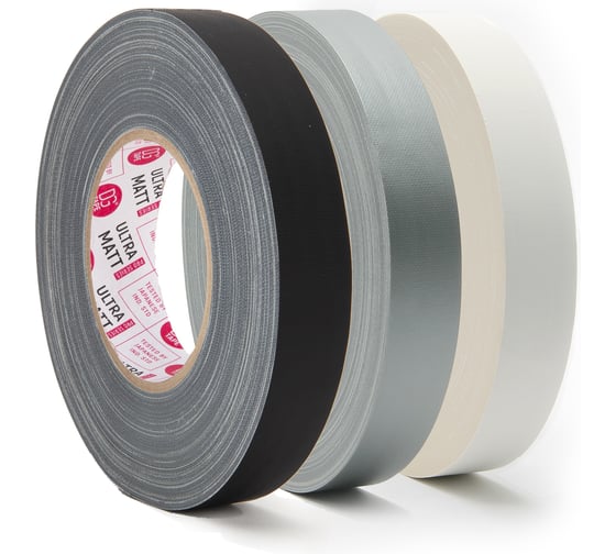 Клейкая лента DGTAPE ultraMATT - Гаффа тейп 25мм/50м - Черный UM25/50/B