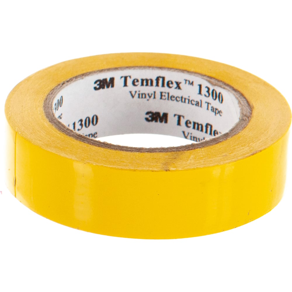 Изолента ПВХ 3М Temflex 1300 желтая, рулон 15 мм x 10 м 7100081320 ...
