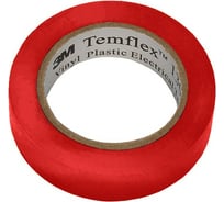 Изолента 3М Temflex 1300 ПВХ красная, рулон 15 мм x 10 м 7100080350
