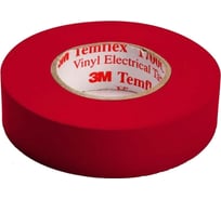 Изолента ПВХ 3М Temflex 1300 красная, рулон 19 мм x 20 м 7100080341