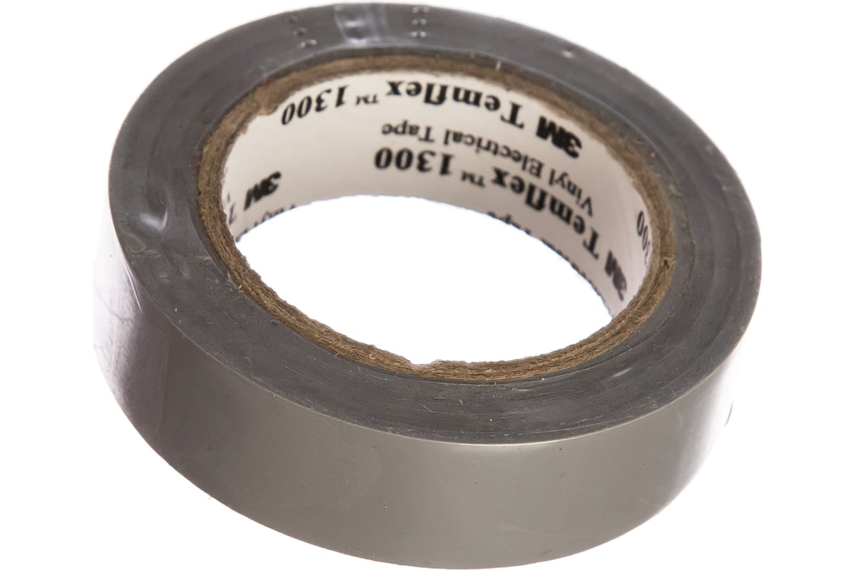 Изолента ПВХ 3М Temflex 1300 серая, рулон 15 мм x 10 м 7100081325 ...