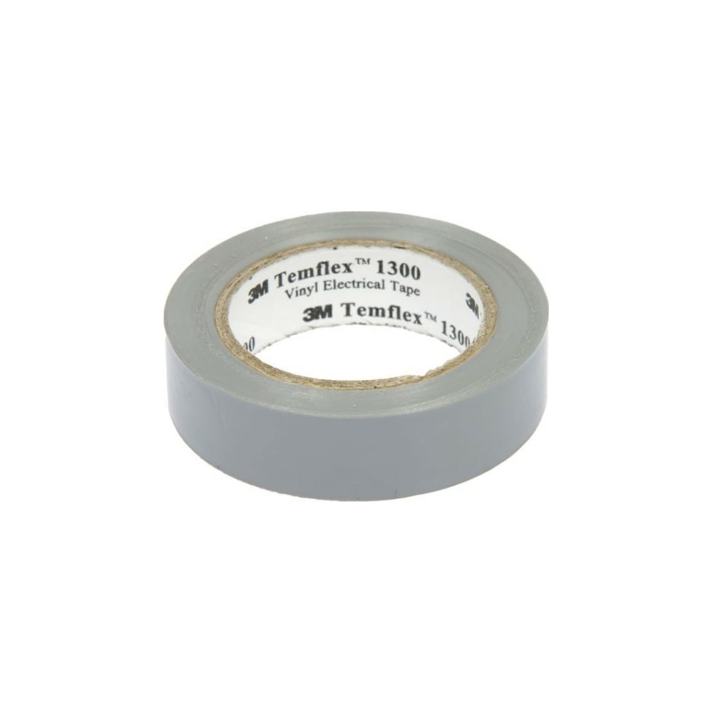 Изолента ПВХ 3М Temflex 1300 серая, рулон 19 мм x 20 м 7100080347 ...
