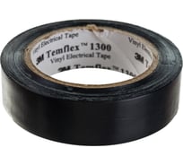 Изолента ПВХ 3М Temflex 1300 черная, рулон 15 мм x 10 м 7100080349