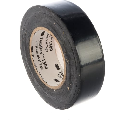 Изолента ПВХ 3М Temflex 1300 черная, рулон 19 мм x 20 м 7100080340 ...