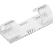 Держатель ТУНДРА самоклеящийся для проводов и гирлянд krep, 10x30 мм, прозрачный, 20 шт. 7557838