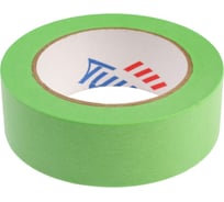 Малярная лента ТУНДРА клейкая, стойкость к УФ 12 дней, зеленая, 36 мм x 50 м 9700791