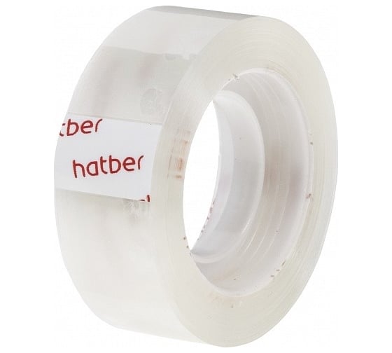 Канцелярская клейкая лента Hatber 18 мм х 33 м, в пакете, 35 шт. в упаковке 073599