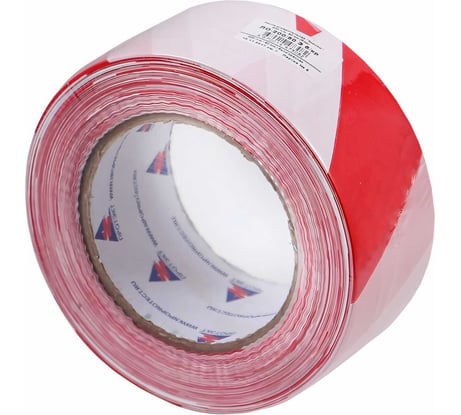 Оградительная лента Протэкт Эконом 200 п.м., 75мм, Бело-красная ЛО-200/75 Э б/кр