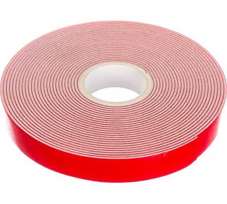 Двусторонняя клейкая лента ET-125 12мм х 5м профессиональная красная Megapower 692848