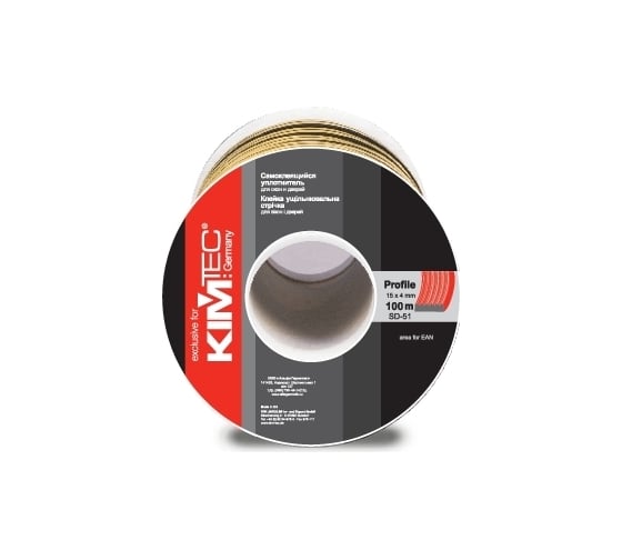 Уплотнитель KIM TEC SD51/4-100 м черный 15х4 мм 11593848 1