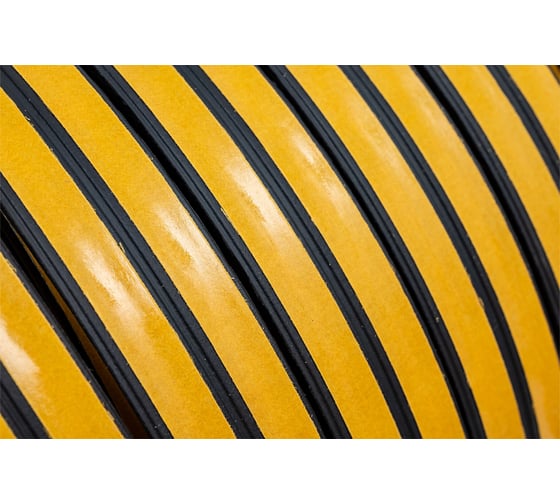 Уплотнитель пром.самоклеящийся "D" черный, 12x10, Industrial ZOOM, 50m 02-2-4-220