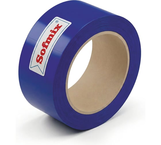 Лента для разметки SOFMIX 200 мкм, синяя, 25мм*33м, на защитной подложке 225335