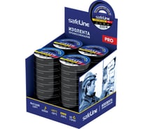 Изолента SAFELINE 19/20 черный, шоу-бокс 23128