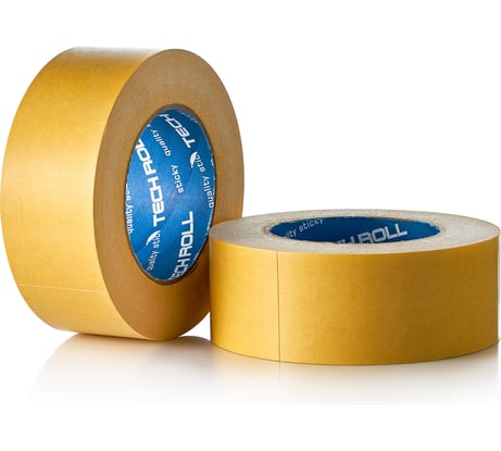 Двухсторонняя клейкая лента на полипропиленовой основе TECHROLL 48 мм х 25 м, РР И КД 579107485014