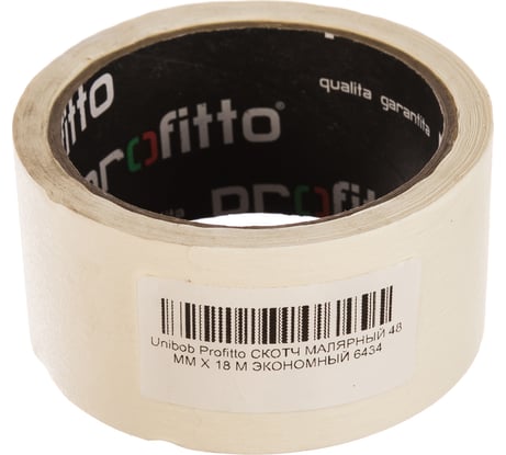 Малярная лента UNIBOB экономная 48 мм х 18 м 6434
