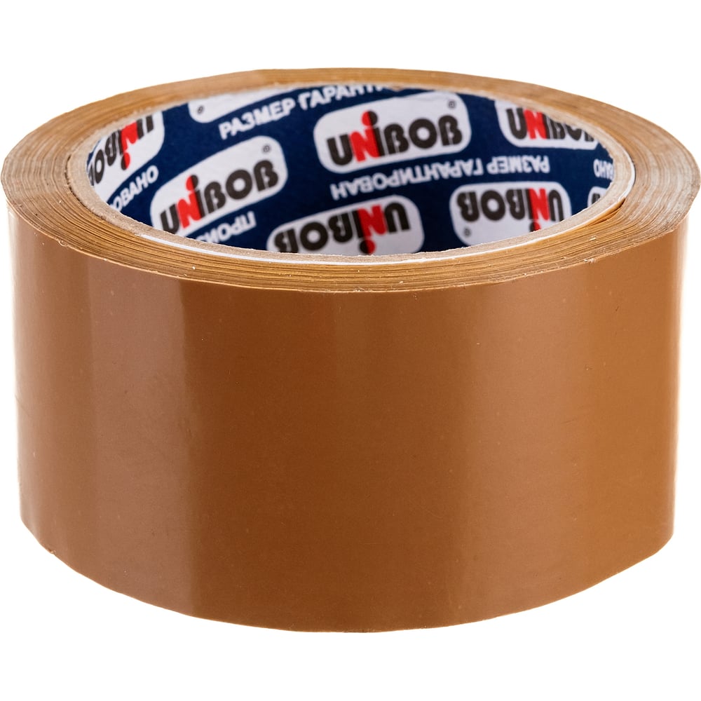 Упаковочная клейкая лента UNIBOB коричневая 48 мм х 66 м 134837 ...
